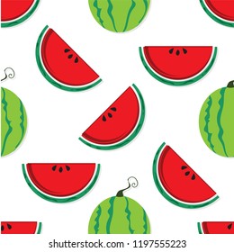 fruit pattern background graphic watermelon