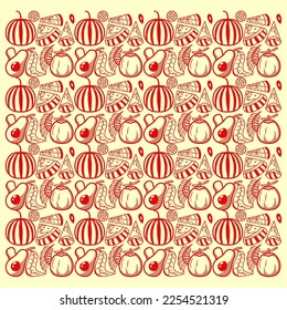 fruit pattern background suitable for background social media post and etc..
