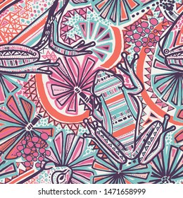 fruit pattern design, summer fabric pattern design 