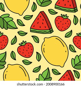 fruit pattern designs illustration, for clothing, wallpapers, backgrounds, posters, books, banners aand more