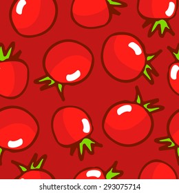 Fruit pattern, hand drawn, vector eps 10