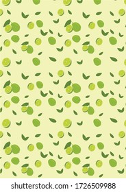 Fruit Pattern Illustration Background Art. seamless pattern. botanical illustration. botanical wallpaper. botanical vector. illustration

