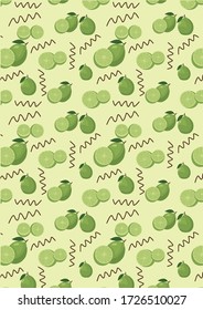 Patrón de Frutos Ilustración Fondo Arte. Patrón sin fisuras. ilustración botánica. fondo de pantalla botánico. vector botánico. ilustración
