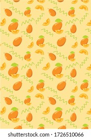 Fruit Pattern Illustration Background Art. seamless pattern. botanical illustration. botanical wallpaper. botanical vector. illustration
