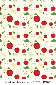 Fruit Pattern Illustration Background Art. seamless pattern. botanical illustration. botanical wallpaper. botanical vector. illustration
