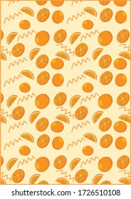 Fruit Pattern Illustration Background Art. seamless pattern. botanical illustration. botanical wallpaper. botanical vector. illustration
