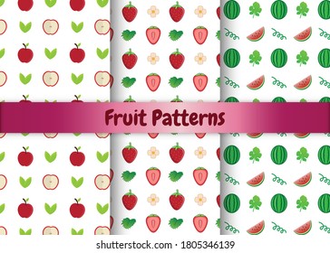 fruit pattern vector illustration design