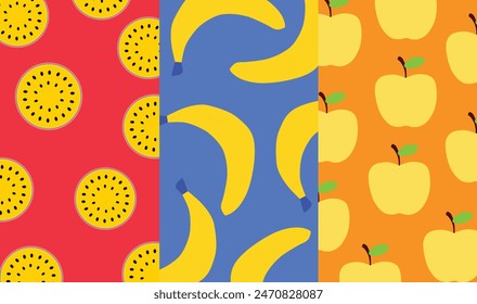 Fruit patterns come in a variety of colors. Suitable for summer.