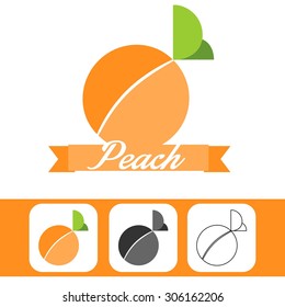 Fruit, Peach graphic