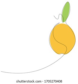 Fruit pear autumn, vector illustration