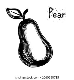 Fruit pear illustration vector