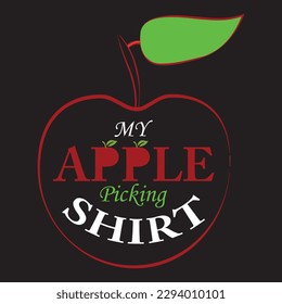 Fruit Picking T Shirt Design Image