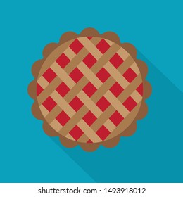 fruit pie icon- vector illustration