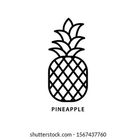 Fruit pineapple icon vector illustration