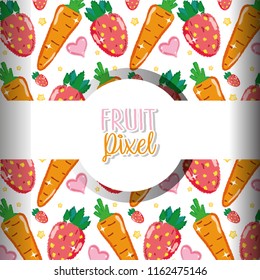 Fruit pixel background