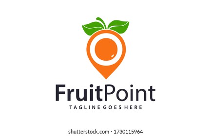 Fruit point for logo design vector editable
