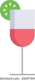 Diseño de icono plano de ponche de fruta