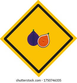 fruit, purple figs. illustration for web and mobile design.
