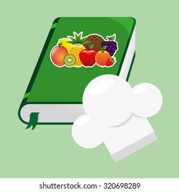 fruit recipe book design, vector illustration eps10 graphic 