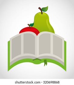 fruit recipe book design, vector illustration eps10 graphic 