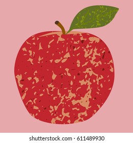 Fruit red apple clip art, vector