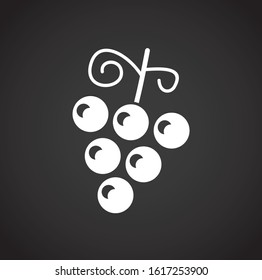 Fruit related icon on background for graphic and web design. Creative illustration concept symbol for web or mobile app