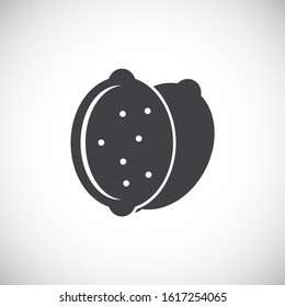 Fruit related icon on background for graphic and web design. Creative illustration concept symbol for web or mobile app