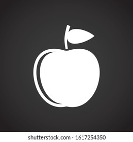 Fruit related icon on background for graphic and web design. Creative illustration concept symbol for web or mobile app