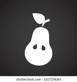 Fruit related icon on background for graphic and web design. Creative illustration concept symbol for web or mobile app