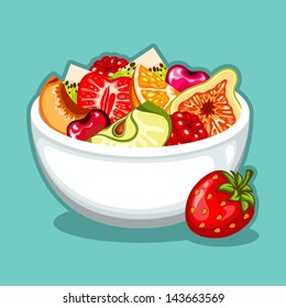 Fruit salad icon Images, Stock Photos & Vectors | Shutterstock