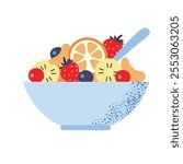 Fruit salad icon clipart avatar logotype isolated illustration