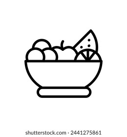 Fruit Salad  icon in vector. Logotype
