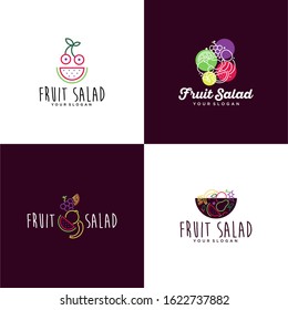 Fruit Salad Logo Design Vector