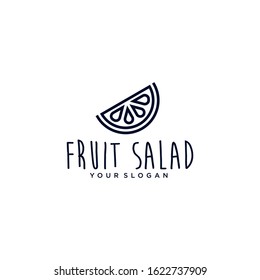 Fruit Salad Logo Design Vector