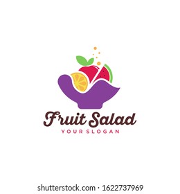 Fruit Salad Logo Design Vector