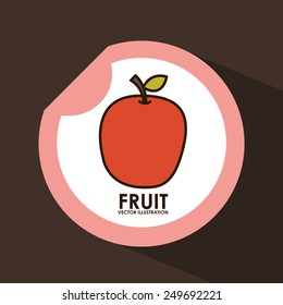fruit seal design, vector illustration eps10 graphic
