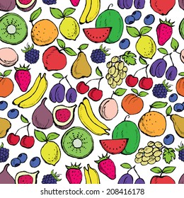 Fruit seamless pattern