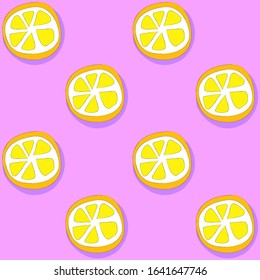 Fruit Seamless Pattern Contrast Colors