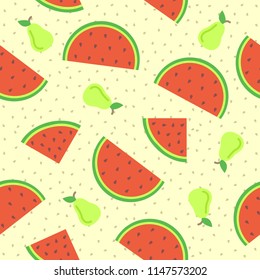 fruit seamless pattern illustration background for fabric
