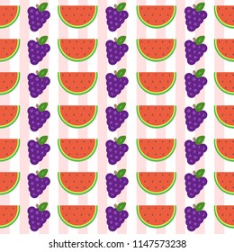 fruit seamless pattern illustration background for fabric
