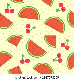 fruit seamless pattern illustration background for fabric
