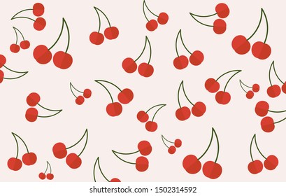Fruit seamless pattern on full colour background. Summer fresh fruits background. Pear, apple and orange. Lemon, persimmon and cherry.