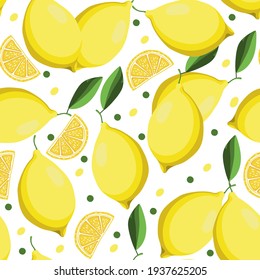 . Fruit seamless pattern, tile design, vector illustration.Vector illustration. 