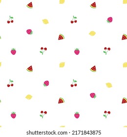 Fruit seamless repeat all over pattern