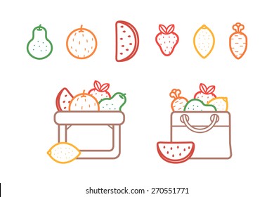 Fruit set from one line