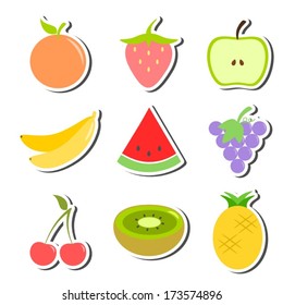 Fruit Set Stickers