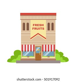 Diseño de fachada de edificio comercial para la industria de la fruta
