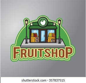 Fruit Shop Illustration design badge