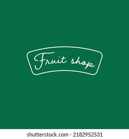 Fruit shop logo vector template