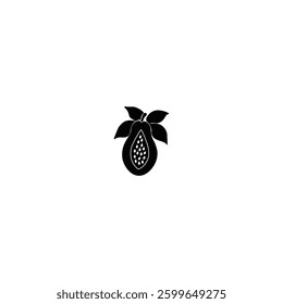 Fruit silhouette with vector of illustration